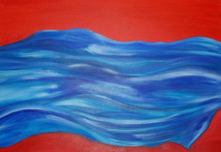Come il mare 1 (acrilico su tela 50x70)